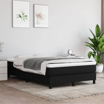vidaXL Saltea de pat cu arcuri, negru, 120x200x20 cm, textil