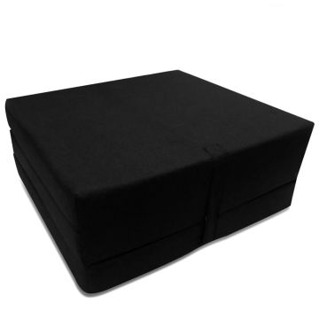 vidaXL Saltea din spumă, pliabilă, 190 x 70 x 9 cm negru