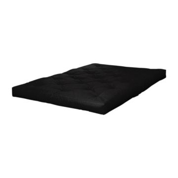 Saltea futon neagră fermă 200x200 cm Basic – Karup Design