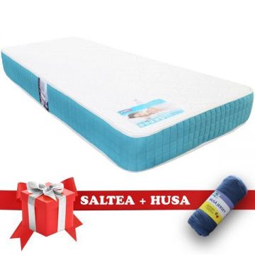 Saltea Memory Foam Saltex 90x200 cm + Husa cu elastic